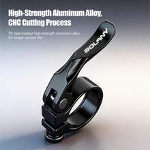 BOALNY Kẹp cọc yên xe đạp BOLANY bằng hợp kim nhôm 31.8/34.9mm, kẹp ống yên tháo lắp nhanh, phụ kiện và phụ tùng xe đạp leo núi (MTB). - Nhiều màu - Xem 2