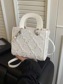 White Luxury Handbag For Women - White - View 2