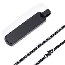 1 chiếc trang sức bằng thép không gỉ 316, Quà tặng cho bố, Ngày của Cha, Lễ Tạ ơn, Có thể tùy chỉnh chữ cái, họa tiết, khắc chữ, Trang sức đôi, Quà tốt nghiệp - Nhiều màu - Xem 9