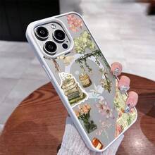 Floral Collage MagSafe Magnetic Phone Case Compatible with iPhone 16 15 14 13 12 Pro 11 X XS Plus Max S22 S23 S24 S25 Shockproof Hybrid Case Trendy Pattern Design Multiple Colors - ローザ - チェックする 7