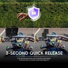 Wireless Carplay And Android Integration For Motorcycles, Featuring A 5-Inch HD Touchscreen Equipped With Navigation, Wireless, And Pressure Detection, Without Battery - 1pc - View 7