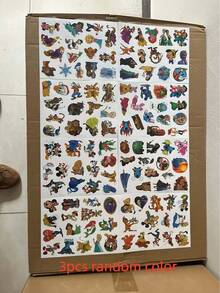 100 piezas Colección de personajes de anime Pegatinas de graffiti, pegatinas decorativas lindas para botellas de agua, teléfonos, portátiles, refrigeradores, maletas, cuadernos, personajes de dibujos animados que incluyen Stitch, Sirena, - Unitalla - Ver 12