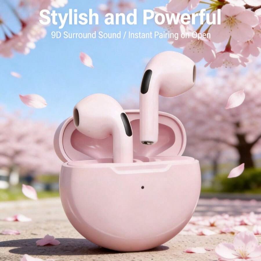 TWS蓝牙耳机，带降噪功能的无线蓝牙耳机，带麦克风的无线耳机，Fone Pro6蓝牙耳机，运动跑步耳机