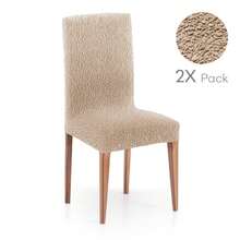 Kiva 2 Bi-Elastic Jacquard Fabric Chair Covers, Various Colors Available - Super Elastic, Breathable And Adjustable Chair Covers - Beige - View 9