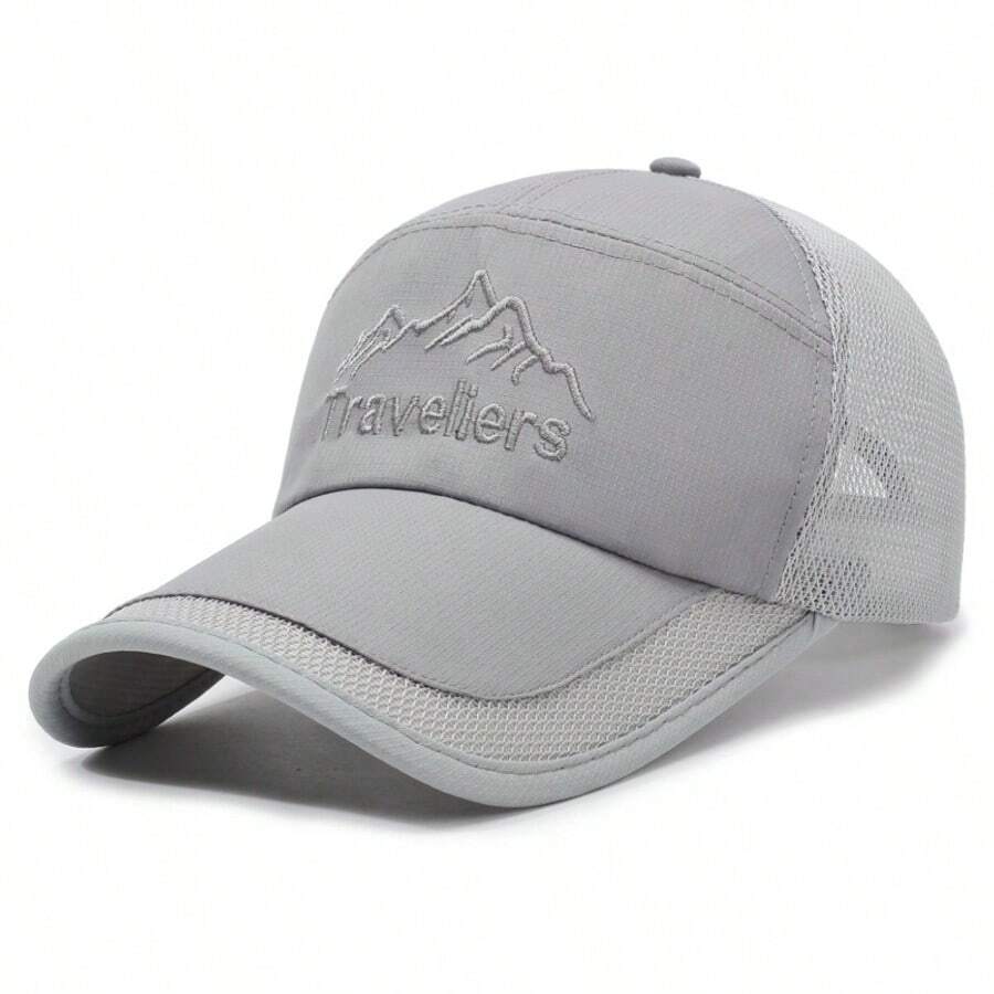 Breathable Mesh Sunscreen Baseball Cap, Quick-Drying, Fashionable, Versatile For Sports, Fishing, Beach Travel, Spring/Summer - A - View 1