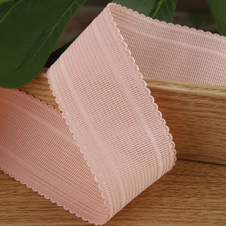 针织蕾丝条纹丝带，服装鞋子帽子蝴蝶结装饰DIY发饰丝带 - 查看 6