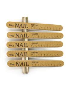 JEARLYU Bộ 5/10/20/50 miếng mút dũa móng tay, que mài móng hai mặt có thể giặt được, dụng cụ chăm sóc móng. - gừng - Xem 4