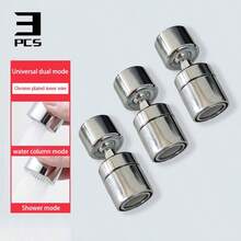 Bộ 1/2/3 vòi rửa chén và phòng tắm xoay 360 độ, hai chế độ phun nước, thay thế vòi chống bắn nước, phụ kiện vệ sinh chống bắn nước, hai chế độ dòng nước, cần nối dài vòi, thiết bị tạo bọt, vòi chậu rửa xoay được > Vòi chậu rửa phòng tắm thay thế - Nhiều màu - Xem 10