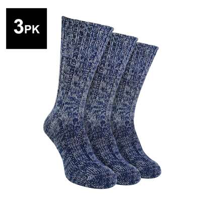 Sock Snob Sock Snob - 3 Pack Mens 100% Wool Socks | Cushion Ribbed Boot Socks With Reinforced Heel And Toe