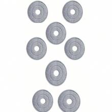 1/2/3/5/8 Stück Ersatzpads für Wischmopp, verdickte runde Faser Reinigung Rotation Flacher Mopf Kopf Zubehör - Grau - Übersicht 11
