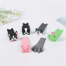 1pc Creative Cartoon Animal Door Stopper - Random Style - Made Of PVC Plastic, Designed To Prevent Door Sliding, Helps Prevent Pinched Hands And Door Collisions, Suitable For Home And Office Environment, Decorative Doorstop - Multicolor - View 2