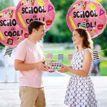 Globos de regreso a la escuela, globos de jardín de infancia para la vuelta a la escuela, decoración de fiesta para el primer día de escuela, decoración de fiesta, fiesta escolar, juego de globos de 3 - Autobús escolar Amarillo N - Ver 12