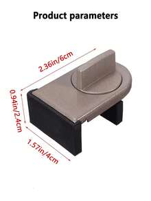 1 件装铝合金推拉门窗锁 - 防夹、防盗、防坠落安全锁系统 - 平移式 - 查看 6