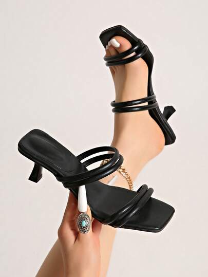 Fashionable High-End Wedge Slide Sandals For Women, French Style High Heel Sandals For Summer 2026