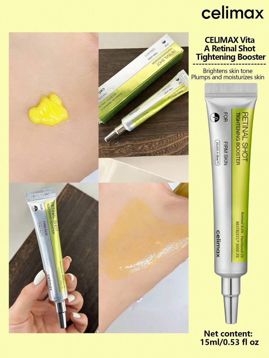 celimax Vita A 视黄醇紧致精华液 | 蕴含 0.1% 视黄醇、3% Matrixyl，高浓度视黄醇抗衰老、收缩毛孔、淡化细纹和皱纹、紧致肌肤，15毫升 - 15毫升 - 查看 1