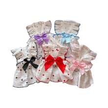 1pc Cute & Romantic Heart Shaped Ruffle Hem Dress For Pets - Red - View 5