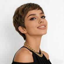Beaushine 6-Inch Short Pixelated Wig, Made Of 180% Density, Easy To Wear, Suitable For Beginners, Ideal For Parties, Concerts, Travel And Daily Wear - S4 - View 7