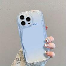 Ốp lưng bảo vệ họa tiết sóng 3D sống động, tương thích với Galaxy S22/S23/S24/S25/A04/A05/A06/A07/A17/A14/A15/A16/A24/A25/A34, Note 7/8/9/10/11/12/13/14, 9/10/12/13C/14C/A5, , Honor X, HW, C53 C55, 16/16 Pro/16 Pro Max, 15/15 Pro/15 Pro Max, 14/14 Pro/14 Pro Max, 13, 12, 11/11 Pro Max, XS Max, XS, XR - Vỏ trong suốt, màu xanh chuyển sắc. - Xem 10