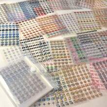 2400pcs Mini Sticker Set With Storage Album | Portable Transparent Plastic Material, Variety Of Exquisite Patterns, Suitable For DIY Planner And Scrapbooking - Perfect Accessory For Notebooks, Photo Albums, Sticker Books, Diaries - A - View 7
