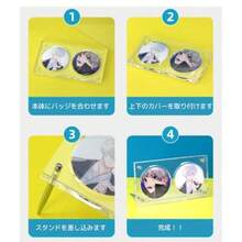 アクリル 缶バッジ ディスプレイ 3連 スタンド 57㎜ 65㎜ 75㎜ 推し活 ディスプレイスタンド 収納 コレクションケース 展示ケース 傷防止 カンバッジ カンバッジ 推し活 65-68mm - 65~68mm - チェックする 5