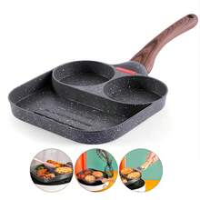 Frigideira antiaderente para ovos, adequada para uso comercial na Europa, frigideira antiaderente 3 em 1 Maifanshi, frigideira para café da manhã, uso externo e doméstico, frigideira com fundo plano de 7 cavidades, assadeira Maifanshi - Ver 6