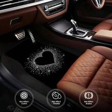1pc Car Decorative Printed Trunk Mat, Essential Travel Accessory For Various Vehicle Models, Must-Have Interior Upgrade With Creative Heart Pattern Design In Sweet Style To Enhance Ambiance And Keep Your Boot Neat & Dry – Perfect Gift Or Personal Use - A - View 6