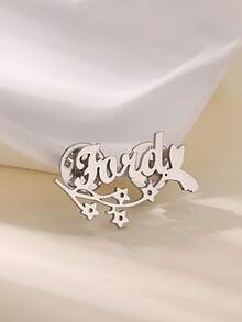 Ghim cài áo thiết kế riêng với hai ghim, họa tiết chim bồ câu hòa bình và các ngôi sao - Có thể khắc tên theo yêu cầu. - Nhiều màu - Xem 2