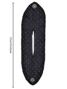 懒人发圈发球头盘神器扭结花环发带花苞头发饰拉卡女士 - 黑色 - 查看 5