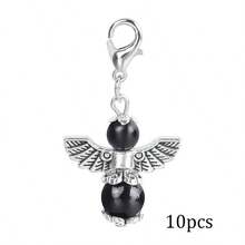 10个天使翅膀造型金属戒指，DIY婚礼、婴儿派对、情人节、母亲节礼物 - 天使翅膀掛件 - 查看 19