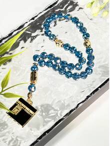1pc 33 Beads New Style Tasbih Bracelet, Fashionable Pendant Rosary Beads, Exquisitely Polished, Suitable For Gifting Or Personal Use - Multicolor - View 4