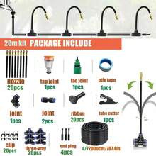 Automatic Irrigation Set 360 ° Flexible Garden Irrigation System Horticultural Watering System Adjustable Bend Nozzle Copper Spray System Suitable For Garden, Vegetable Garden, Cooling, And Livestock Farms - Garden Irrigation Kit - View 11