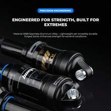 BOLANY MTB Downhill Rear Shock Damping Air Shock 165/190mm Rebound Damping Adjustable Rear Suspension For Mountain Bike Racing - Black - View 3