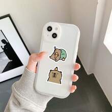 100PCS New Style Cute Cartoon Capybara Graffiti Stickers For Helmet Bicycle Hand Account Pencil Case Decals - 100PCS - View 5