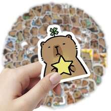 100PCS New Style Cute Cartoon Capybara Graffiti Stickers For Helmet Bicycle Hand Account Pencil Case Decals - 100PCS - View 8