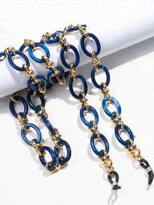 1pc Ladies' Fashion Acrylic Glasses Chain - Adjustable, Non Slip Fashion Glasses Chain And Reading Glasses Hanging Rope, Fashionable Shiny Hippie Style Accessories - Multicolor - View 7