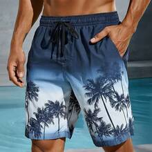 Men's Board Shorts Gradient Multicolored Palm Tree 3D Print Casual Beach Shorts Summer Casaul Vacation Lightweight Sport Shorts - DKC04C20261211X - 查看 2