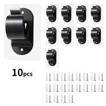 免钻孔窗帘杆支架 8/10/12 件装，自粘式重型杆架，防水壁挂式挂钩，适用于窗帘、衣柜、浴室、厨房 - 彩色 - 查看 12