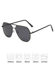 1副男士牛蛙框黑色圆形铁艺时尚眼镜，适合日常穿搭、旅行、驾驶、钓鱼、度假等场合。 - 黑色 - 查看 4