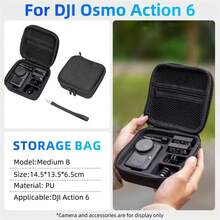 BSLIUFANG Hard Carrying Case For D JI Osmo Action 6, Portable Shockproof Storage Bag With Anti-Scratch Protection, Osmo Action 6 Accessories Available In Multiple Specifications - View 14