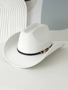 1. 西部风格软帽，波西米亚风皮革纽扣牛仔帽，这是一款时尚配饰，适合各种场合，例如返校季、日常休闲旅行、西部牛仔派对、节日庆典、万圣节派对等，也适合夏季和海滩。 - 牛仔禮帽 - 查看 4