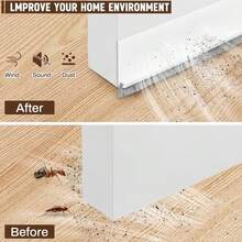 1pc 1m X 3cm Self-Adhesive Windproof Dustproof Door Bottom Seal Strip, Integrated Heat Insulation & Soundproof - B - View 5