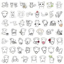 104pcs Ganadi Stickers, Cute Cartoon Dog Mood Stickers, DIY Decor For Water Bottle, Laptop, Luggage, Guitar, Phone, Notebook, Scrapbook, Graduation Gift, Party Decor, Adult Anime Stickers - White - View 8