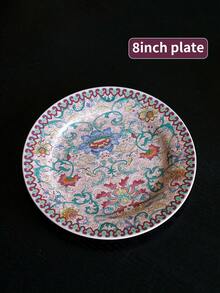 复古陶瓷餐具套装，适用于家庭、餐厅、家居装饰、厨房、派对，包含杯子、碗、盘子，是节日馈赠亲朋好友的理想礼物。 - 粉紅色餐具 - 查看 15