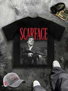 Graphic Tees Men, Printed Men T Shirt Cotton Graphic Tees Y2K Style, 200g Pure Cotton Summer Outfits Vintage Shirts Graphic Tees Casual Outing Printed And Shipped In USA, Independence Day Y2K Tee, C-Learance S-Ale For Men - Black - View 1