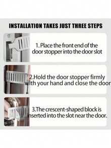 1/2/3/4pcs Portable Door Lock Safety Device, Adjustable Portable Door Lock For Home, Hotel, Apartment, College Safety, Extra Privacy And Security At Home, Hotel And Apartment, Silver - Silver - View 4