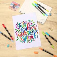 120/100/72/60/48/36/24/-Count Dual-Tip Marker Set, Washable Soft-Tip Marker Set, Multiple Sets Available, No Bleeding Through Paper, Art Collection, DIY Graffiti Pens, Colorful Watercolor Marker Set, Waterproof Large-Capacity Colored Pens, Exquisite Gift For Students, Gift Choice, Markers, Back To School Season, School Supplies - Sets - View 10