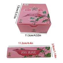 OHIS 粉色卷烟纸：32 张高品质粉色卷烟纸 + 32 个滤嘴 - 慢燃，尺寸可调节，是送给吸烟者的完美礼物 - 手工卷烟纸配件 - 未漂白卷烟纸 - 天然阿拉伯树胶卷烟纸 - 110 毫米慢燃卷烟纸 - 经典超薄卷烟纸，燃烧顺畅。圣诞节礼物、万圣节礼物、各种生日礼物。 - 粉色 - 查看 2