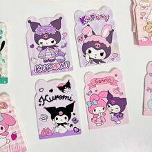 Bộ 20 cuốn sổ tay họa tiết hoạt hình dễ thương Sanrio Kitty, Kurumi Melody và các nhân vật khác, màu Macaron và màu tối, sổ ghi nhớ, sổ bài tập, văn phòng phẩm hình hoạt hình, thích hợp làm quà tặng ở trường và ở nhà, quà tặng trò chơi Bingo, quà nhỏ (mẫu ngẫu nhiên) - Nhiều màu - Xem 8