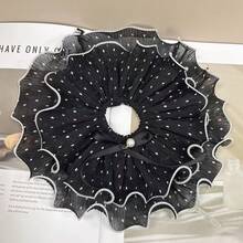 1个涤纶休闲蝴蝶结发圈，简约波点设计，四季皆宜 - 彩色 - 查看 7