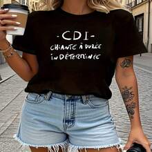 Women T-Shirts - Black5663 - View 1
